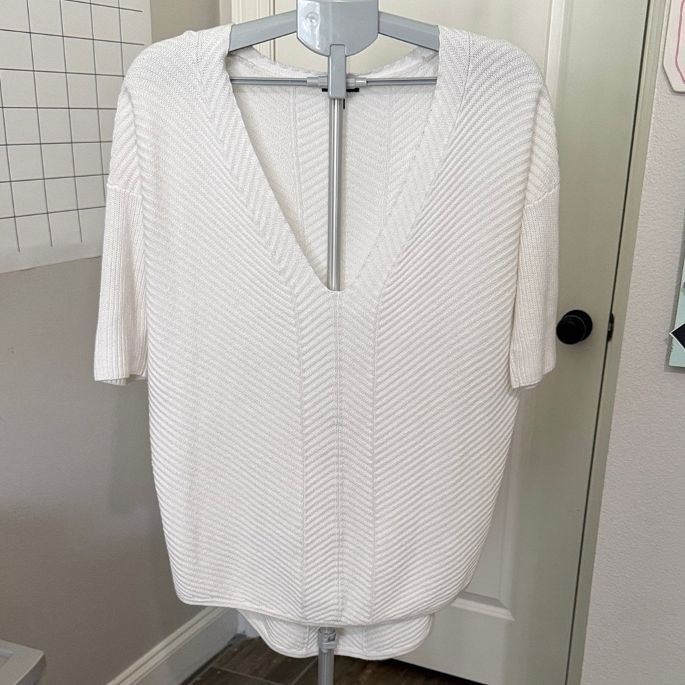 Express white Ivory Knit Top